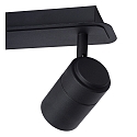 Lucide LED Deckenstrahler LENNERT Badezimmerleuchte, GU10, 2x5W, 3000K, dimmbar, IP44, schwarz