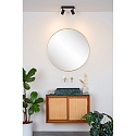 Lucide LED Deckenstrahler LENNERT Badezimmerleuchte, GU10, 2x5W, 3000K, dimmbar, IP44, schwarz