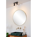 Lucide LED Deckenstrahler LENNERT Badezimmerleuchte, GU10, 2x5W, 3000K, dimmbar, IP44, schwarz