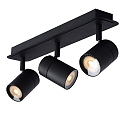 Lucide LED Deckenstrahler LENNERT Badezimmerleuchte, GU10, 3x5W, 3000K, dimmbar, IP44, schwarz