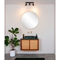 Lucide LED Deckenstrahler LENNERT Badezimmerleuchte, GU10, 3x5W, 3000K, dimmbar, IP44, schwarz