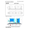 Lucide LED Deckenstrahler LENNERT Badezimmerleuchte, GU10, 3x5W, 3000K, dimmbar, IP44, schwarz