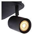 Lucide spot LENNERT LED 4 flames, square GU10 IP44, black