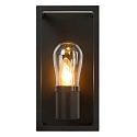 wall luminaire CARLYN square E14 IP54, black matt