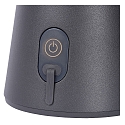 Lucide table lamp LA DONNA LED cylindrical IP54, anthracite dimmable