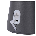 Lucide table lamp LA DONNA LED cylindrical IP54, anthracite dimmable