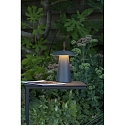 Lucide table lamp LA DONNA LED cylindrical IP54, anthracite dimmable