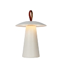 LA DONNA - Akku Tischleuchte Au�en, � 19,7 cm, 1x2W, 2700K, IP54, dimmbar, wei�