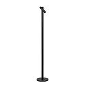 Lucide battery floor lamp ANTRIM IP54, black dimmable