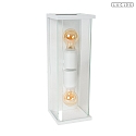 Lucide outdoor wall luminaire CLAIRE E27 IP54, white dimmable
