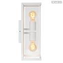 Lucide outdoor wall luminaire CLAIRE E27 IP54, white dimmable