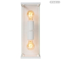 Lucide outdoor wall luminaire CLAIRE E27 IP54, white dimmable