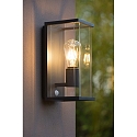 Lucide Outdoor Wandleuchte CLAIRE, 1xE27, IP54, 14x16x29 cm, Anthrazit