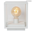 Lucide table lamp CLAIRE E27 IP54, white dimmable