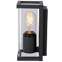 Lucide wall luminaire CLAIRE square E27 IP54, anthracite