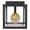 Lucide wall luminaire CLAIRE square E27 IP54, anthracite