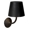 Lucide LED Outdoor Wandleuchte JUSTIN, 1x7W, 3000K, IP65, schwarz, dimmbar