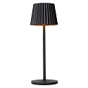 LED Akku-Tischleuchte JUSTINE, 2W, 2700K, 210lm, IP54, dimmbar, schwarz