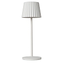 Lucide battery table lamp JUSTINE IP54, white dimmable
