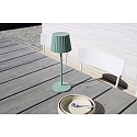Lucide battery table lamp JUSTINE IP54, green dimmable