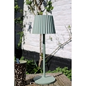 Lucide battery table lamp JUSTINE IP54, green dimmable