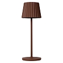 Lucide LED Akku-Tischleuchte JUSTINE, 2W, 2700K, 210lm, IP54, dimmbar, rostfarben