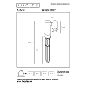Lucide gorund spike luminaire TATUM LED cylindrical IP65, anthracite