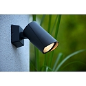 Lucide spot MANAL LED cylindrical, rotatable IP65, anthracite