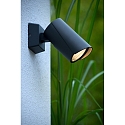 Lucide spot MANAL LED cylindrical, rotatable IP65, anthracite