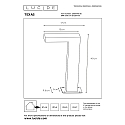Lucide bollard lamp TEXAS LED square IP54, anthracite