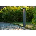 Lucide bollard lamp TEXAS IR LED square IP54, anthracite