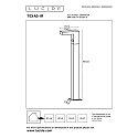 Lucide bollard lamp TEXAS IR LED square IP54, anthracite