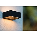 Lucide LED Outdoor Wandleuchte GOA, 1x6,5W, 3000K, IP54, oval, Anthrazit