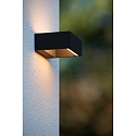 Lucide LED Outdoor Wandleuchte GOA, 1x6,5W, 3000K, IP54, oval, Anthrazit