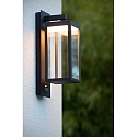 Lucide LED Outdoor Wandleuchte CLAIRETTE, 1x15W, 3000K, IP54, 16,7x12x38 cm, Anthrazit