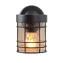 Lucide wall luminaire KEPPEL round E27 IP23, black