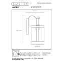 Lucide wall luminaire LINDELO round E27 IP23, black