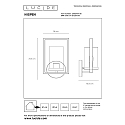 Lucide LED Outdoor Wandleuchte NISPEN, 1xE14, IP44, schwarz