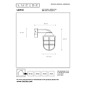 LED Outdoor Wandleuchte LEWIS, 1xE27, IP44, Gold matt, messing