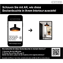 Deckenleuchte CARDIFF, � 40 cm, 1xE27, schwarz