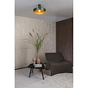 Lucide ceiling luminaire CARDIFF round E27 IP20, green, gold matt, brass