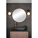 Lucide wall luminaire BEREND rigid, ball shaped G9 IP44, gold matt, brass, black