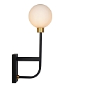 Lucide wall luminaire BEREND round G9 IP44, gold matt, brass, black