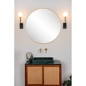 Lucide wall luminaire BEREND round G9 IP44, gold matt, brass, black