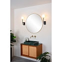 Lucide wall luminaire BEREND round G9 IP44, gold matt, brass, black