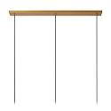 Lucide pendant luminaire GUNHILD 3 flames E27 IP20, beige, transparent dimmable