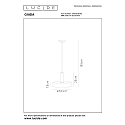 Lucide pendant luminaire GIADA round E27 IP20, gold matt, brass, black