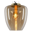 pendant luminaire FLORIEN oval E27 IP20, amber dimmable