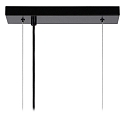 Lucide pendant luminaire SURTUS 4 flames, square E27 IP20, black