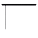Lucide pendant luminaire SURTUS 6 flames, square E27 IP20, black